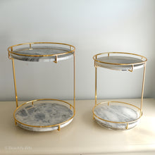 Load image into Gallery viewer, Two Tier Marble Trays