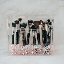 Load image into Gallery viewer, Makeup brush holder with Pink Crystal beads