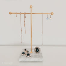 Load image into Gallery viewer, Marble & Gold Jewellery Stand