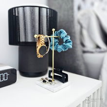 Load image into Gallery viewer, Marble &amp; Gold Jewellery Stand

