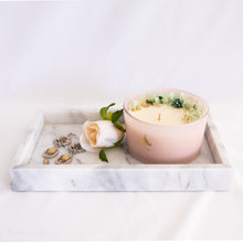 Load image into Gallery viewer, Marble tray with Earring and Candle
