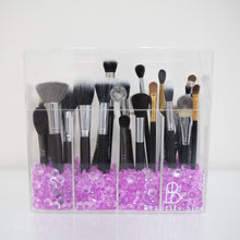 Load image into Gallery viewer, Makeup Brush holder with Pink Crystal beads

